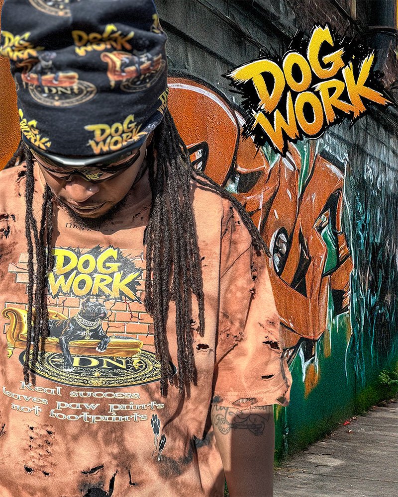 Dog Work Cane Corso graphic detail - Luxury chains oversized streetwear tee
