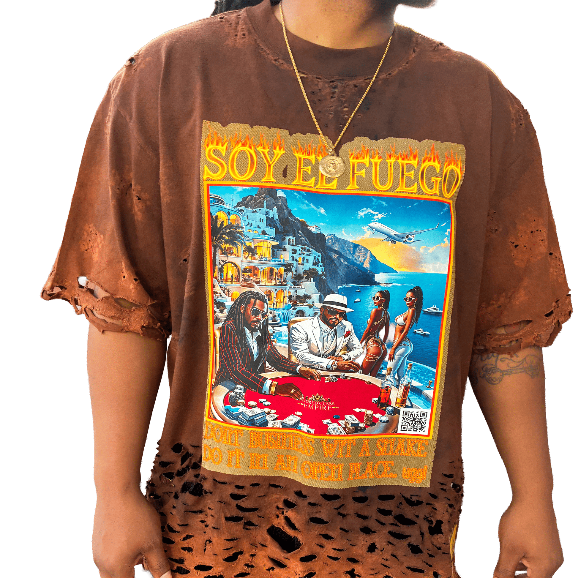 Soy El Fuego multicolor tie-dye variant - Exclusive limited edition design